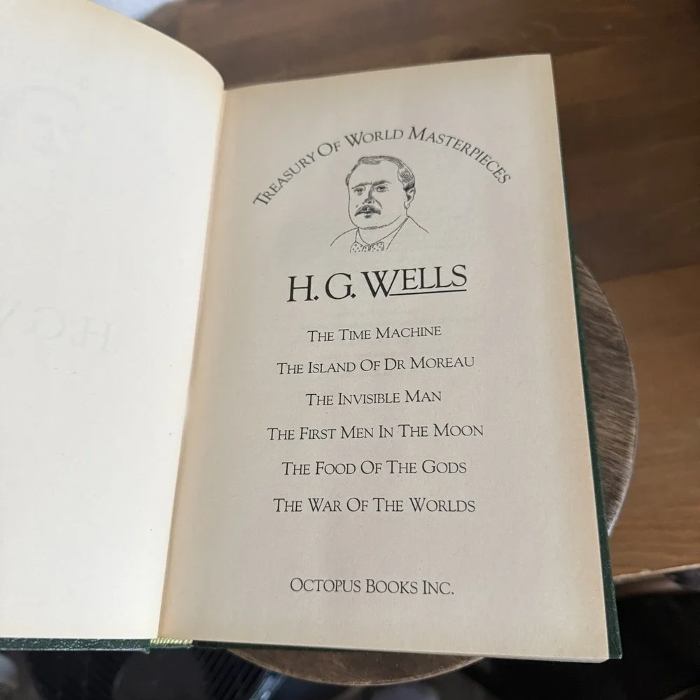 VTG H.G Wells Treasury of World Masterpieces HC 1982 Time Machine War World Book